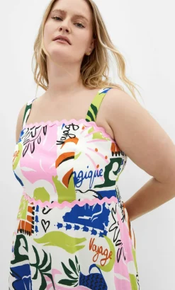 Shani Print Maxi Dress - pink