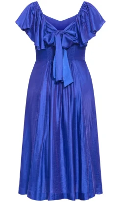 Sherry Tie-Back Dress - cerulean