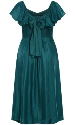 Sherry Tie-Back Dress - emerald