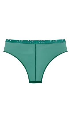 Signature Lace Cheeky Panty - emerald