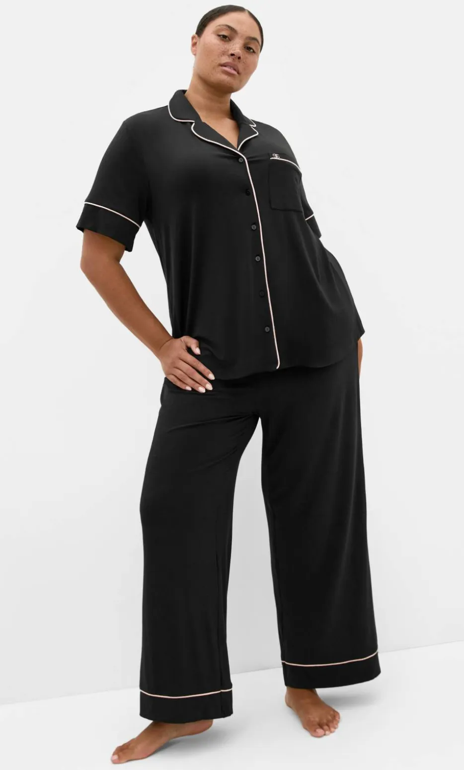 Signature Pyjama Shirt - black