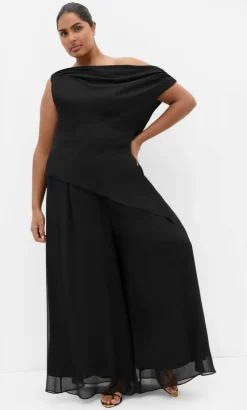 Skyla Off Shoulder Top - black