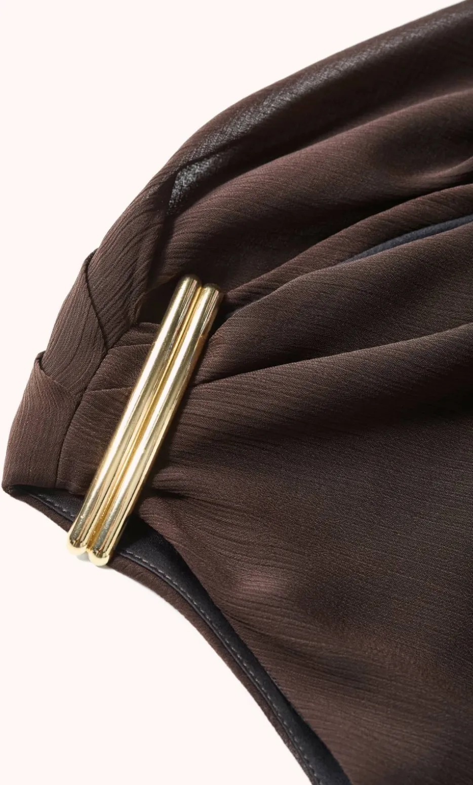Skyla Off Shoulder Top - chocolate