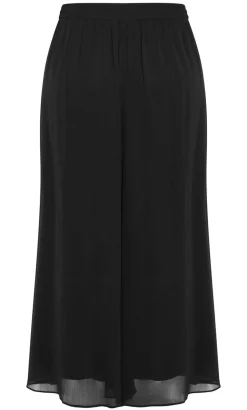 Skyla Wide Leg Pant - black