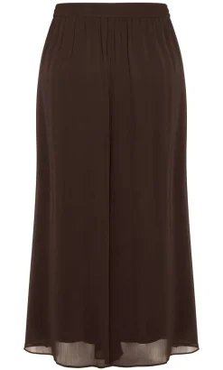 Skyla Wide Leg Pant - chocolate