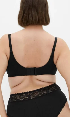 Smooth & Chic Cotton T-Shirt Bra - black
