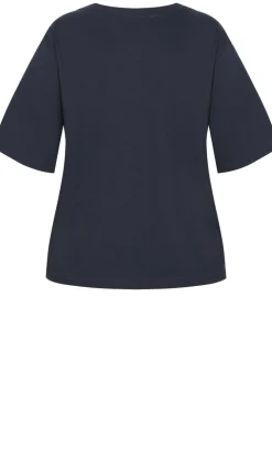 Soho Cotton Tee - navy