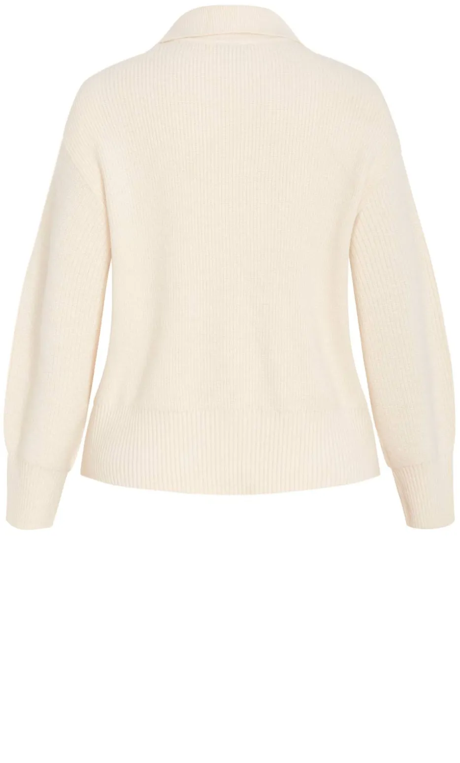 Star Alley Collared Jumper - milk