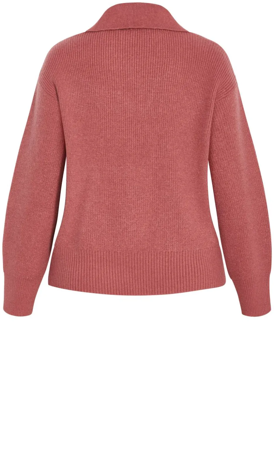 Star Alley Collared Jumper - rose