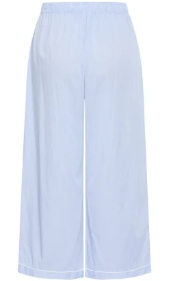 Stripe Cotton Pyjama Pant - sky blue