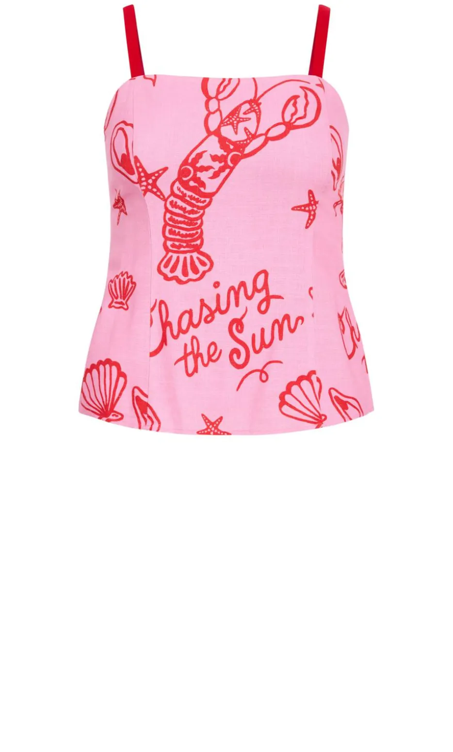 Sun Chaser Print Cami - pink