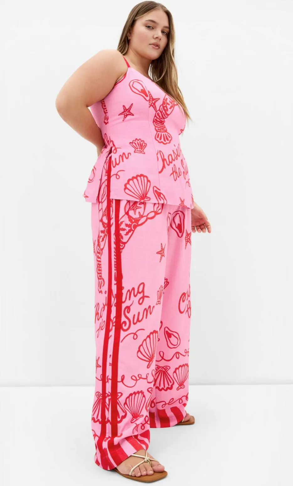Sun Chaser Print Cami - pink