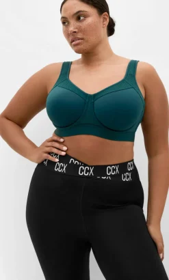 Support Underwire Sports Bra - deep teal