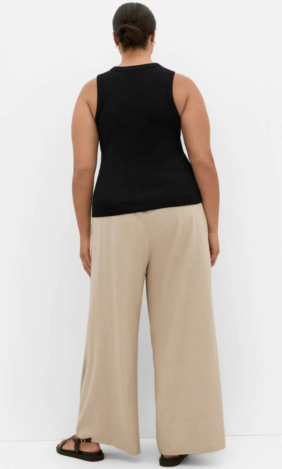 Talia Rib Tank - black