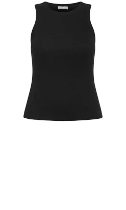 Talia Rib Tank - black