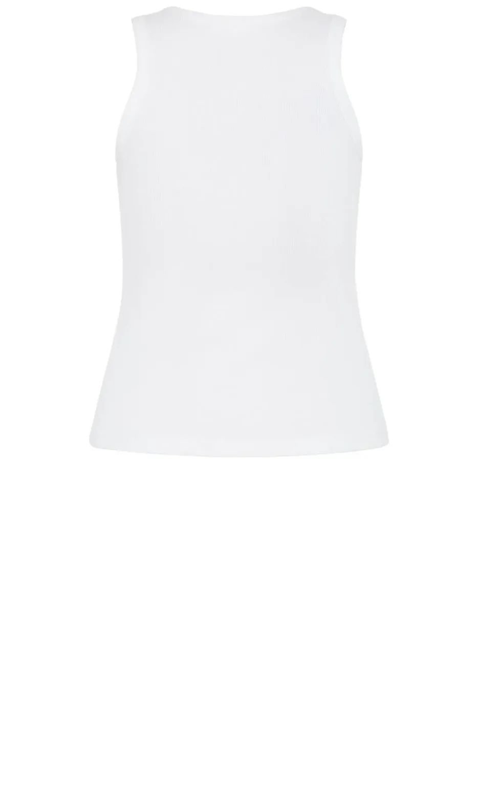 Talia Rib Tank - white