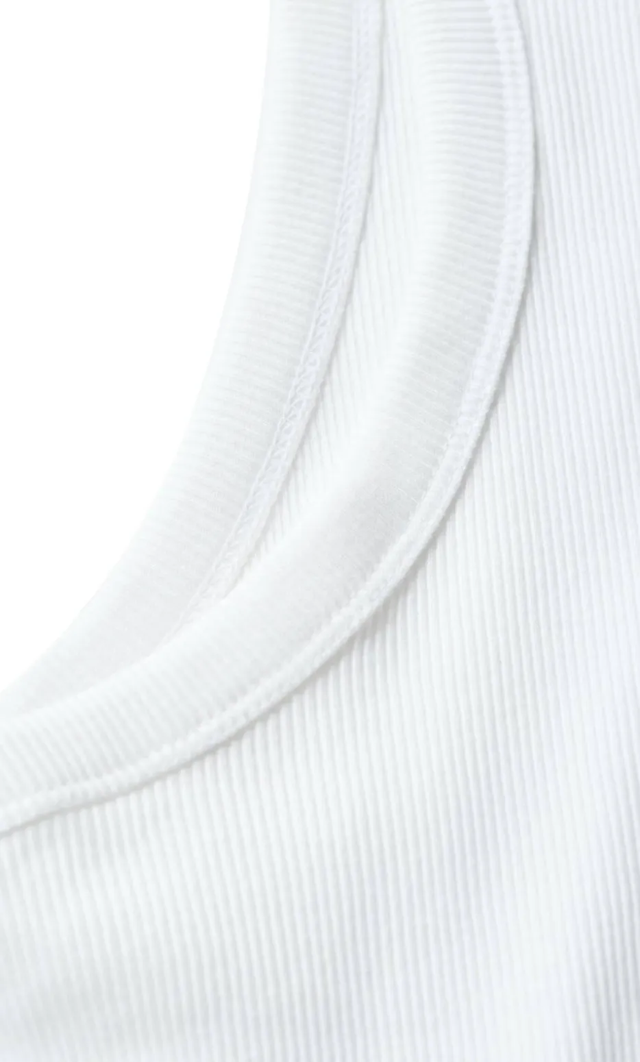 Talia Rib Tank - white