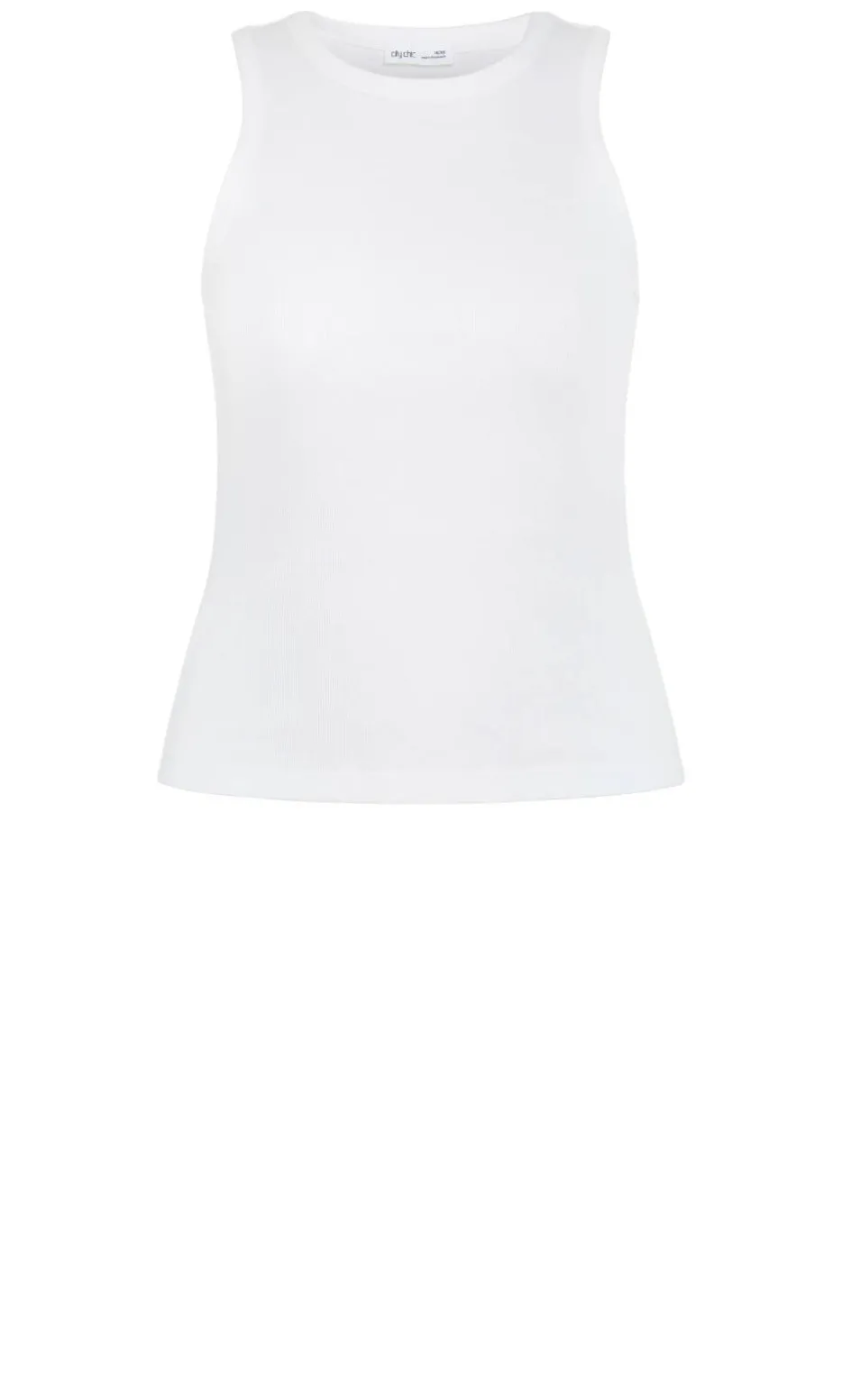 Talia Rib Tank - white