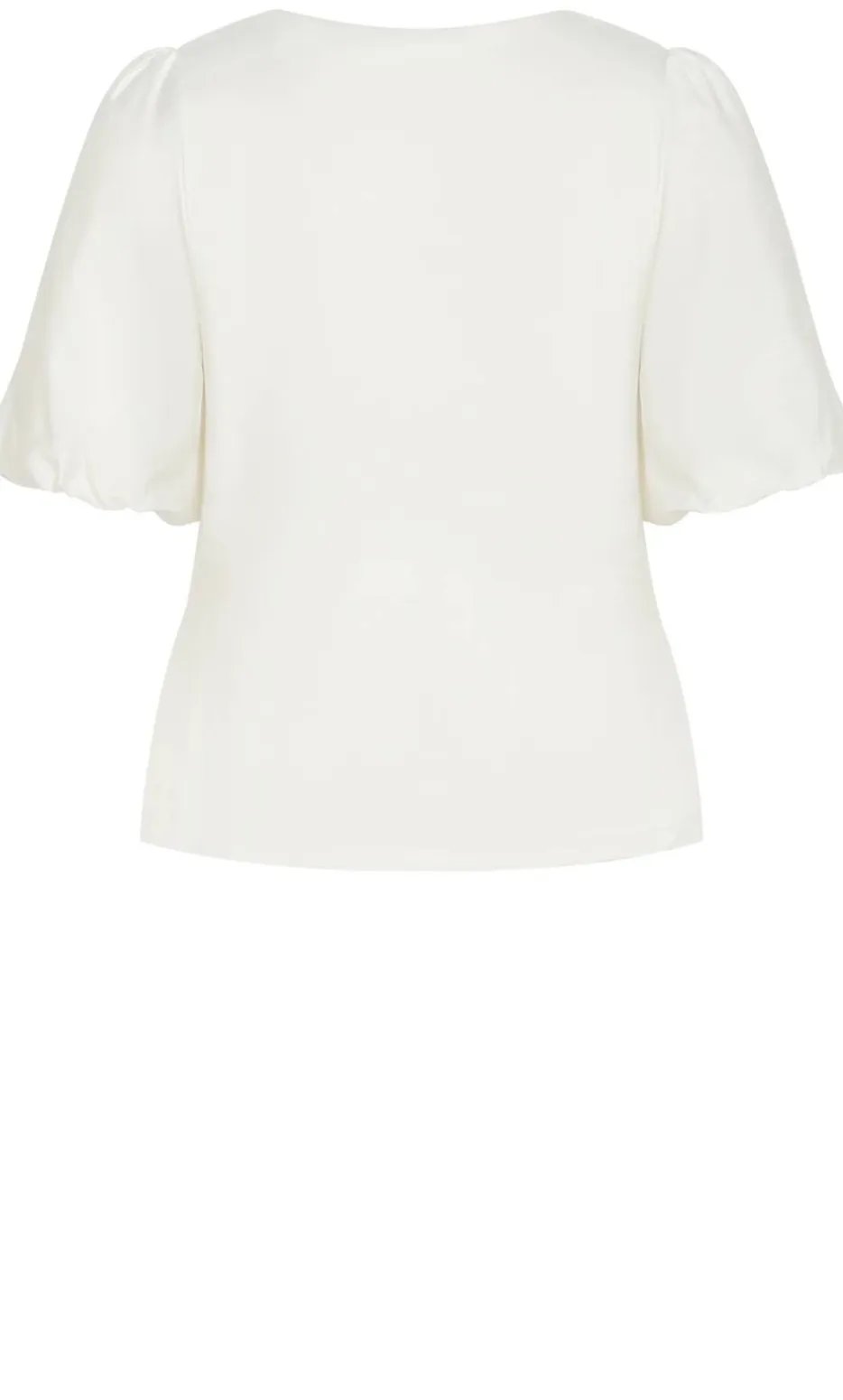 Tani Balloon Sleeve Top - white