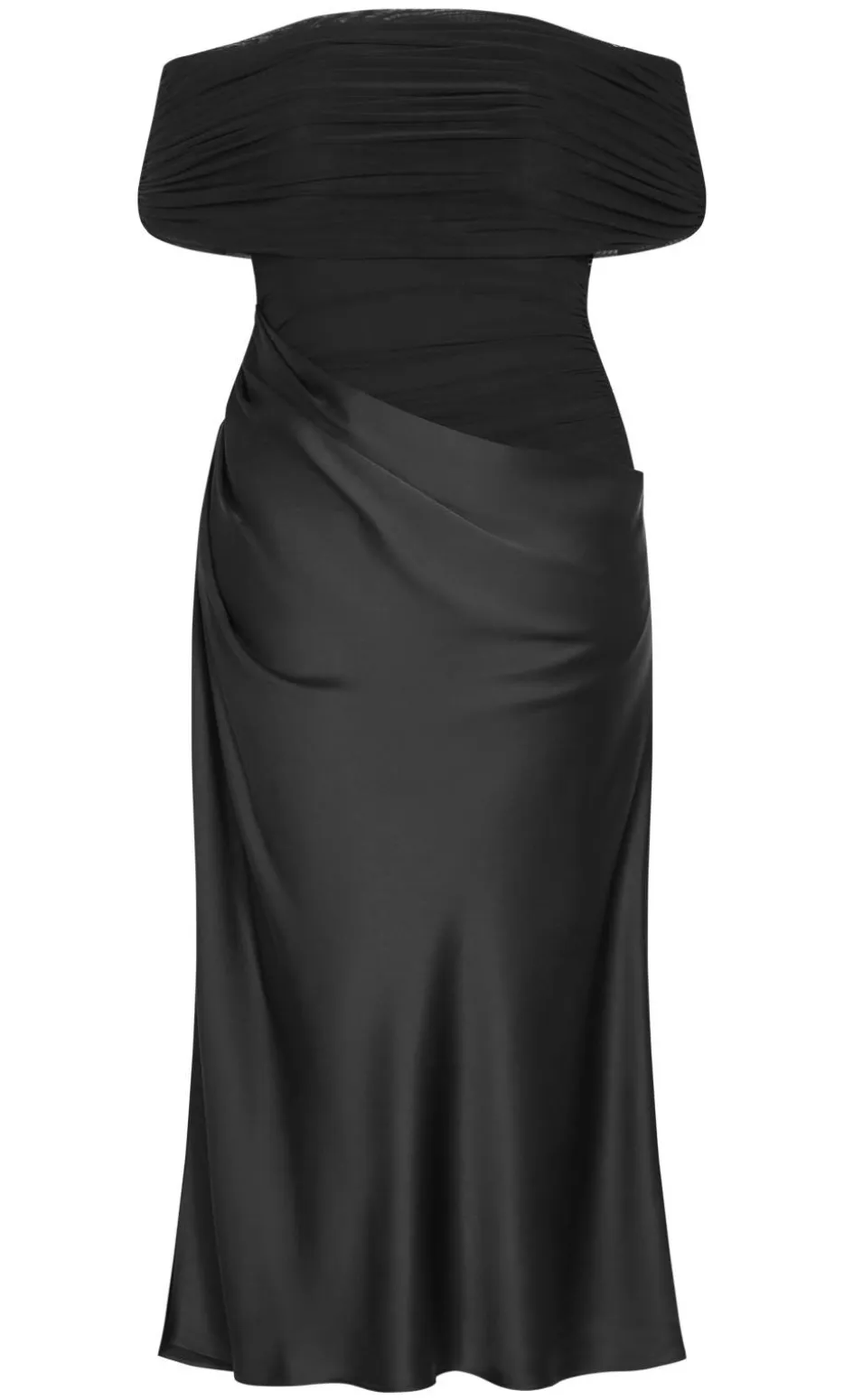 Tati Off Shoulder Maxi Dress - black