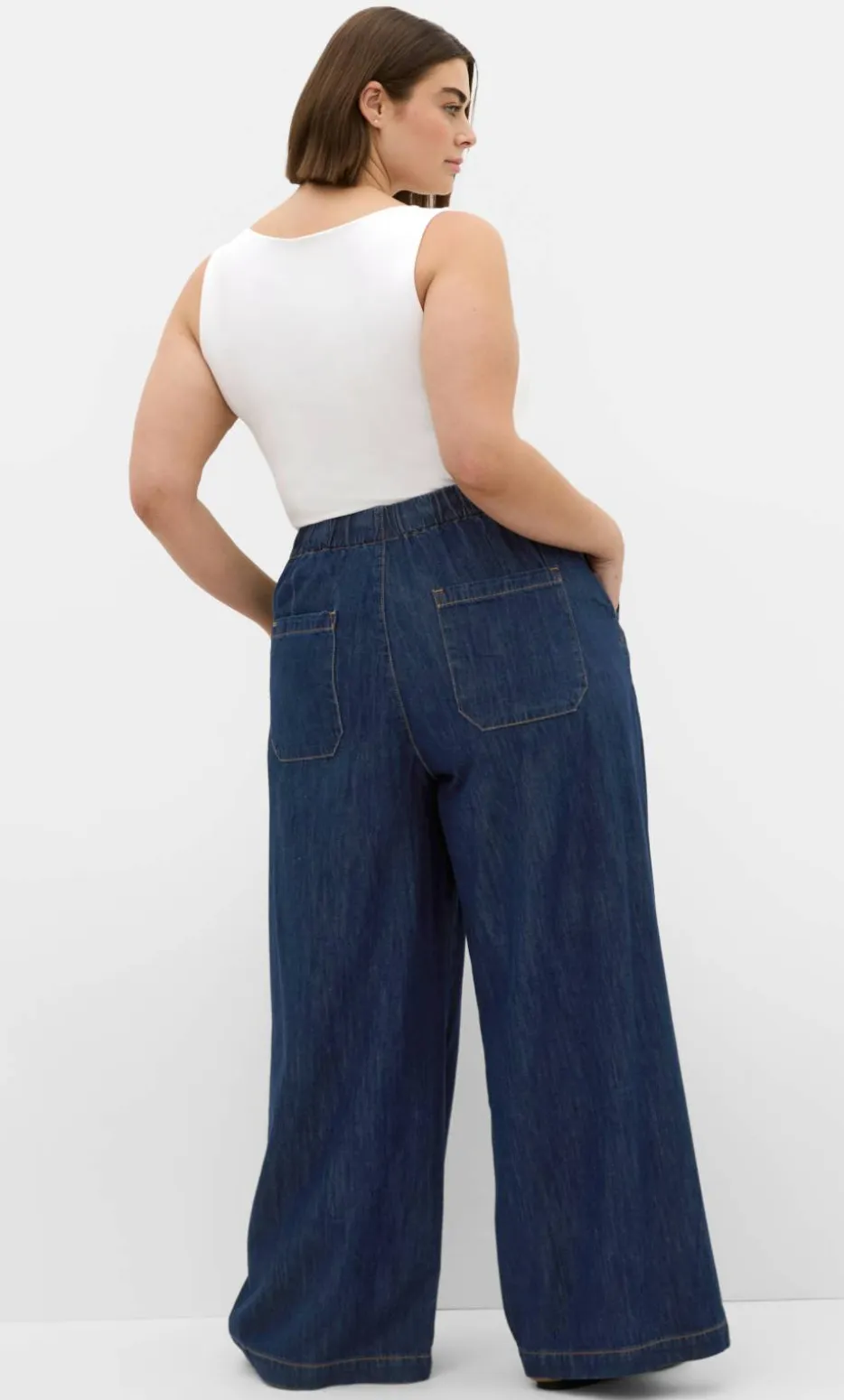 Tiana Cotton Denim Pant - dark wash