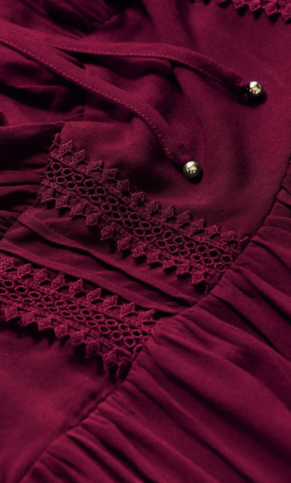 Tiana Tier Maxi Dress - berry