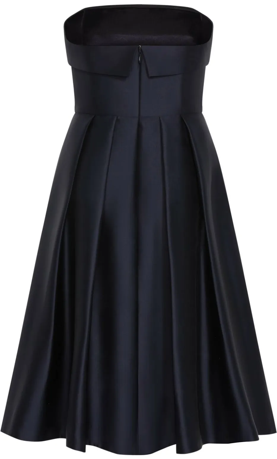 Tiffany Strapless Midi Dress - navy