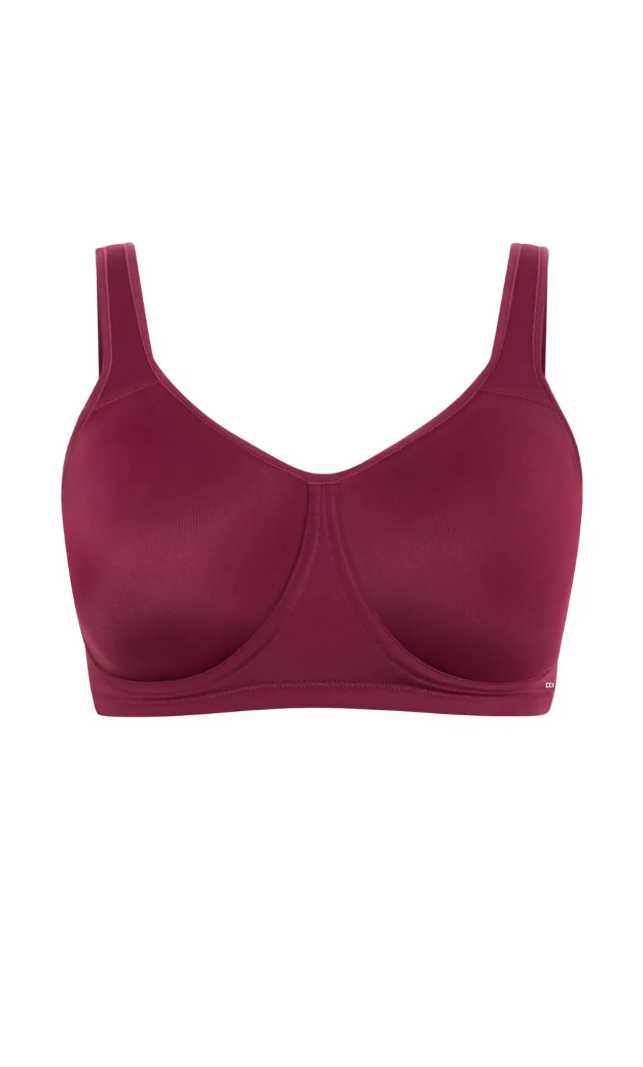 Underwire Sports Bra - dark cherry
