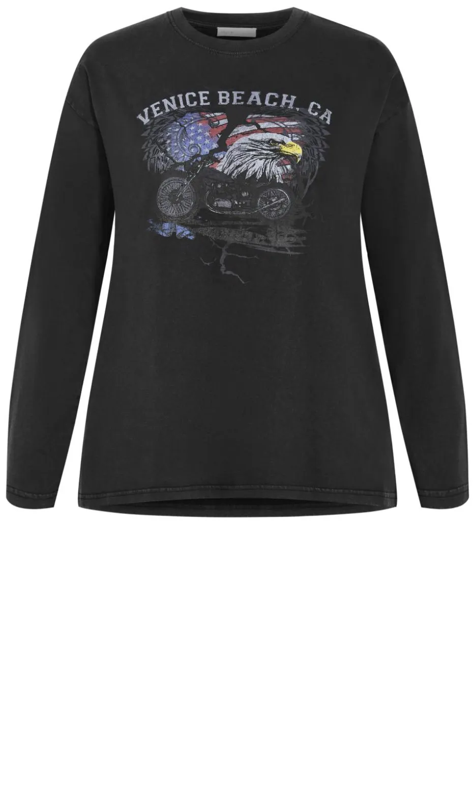 Venice Beach Long Sleeve Tee - black