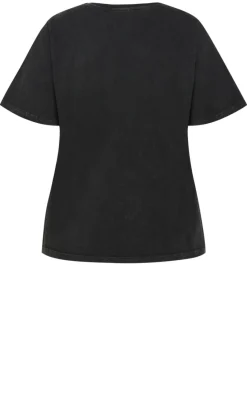 Vinyl Days Tee - black acid wash