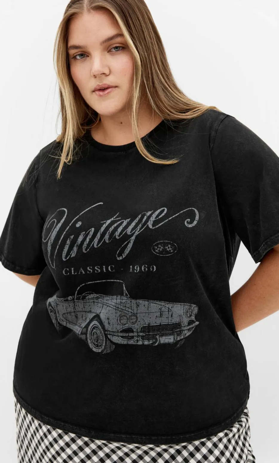 Vinyl Days Tee - black acid wash