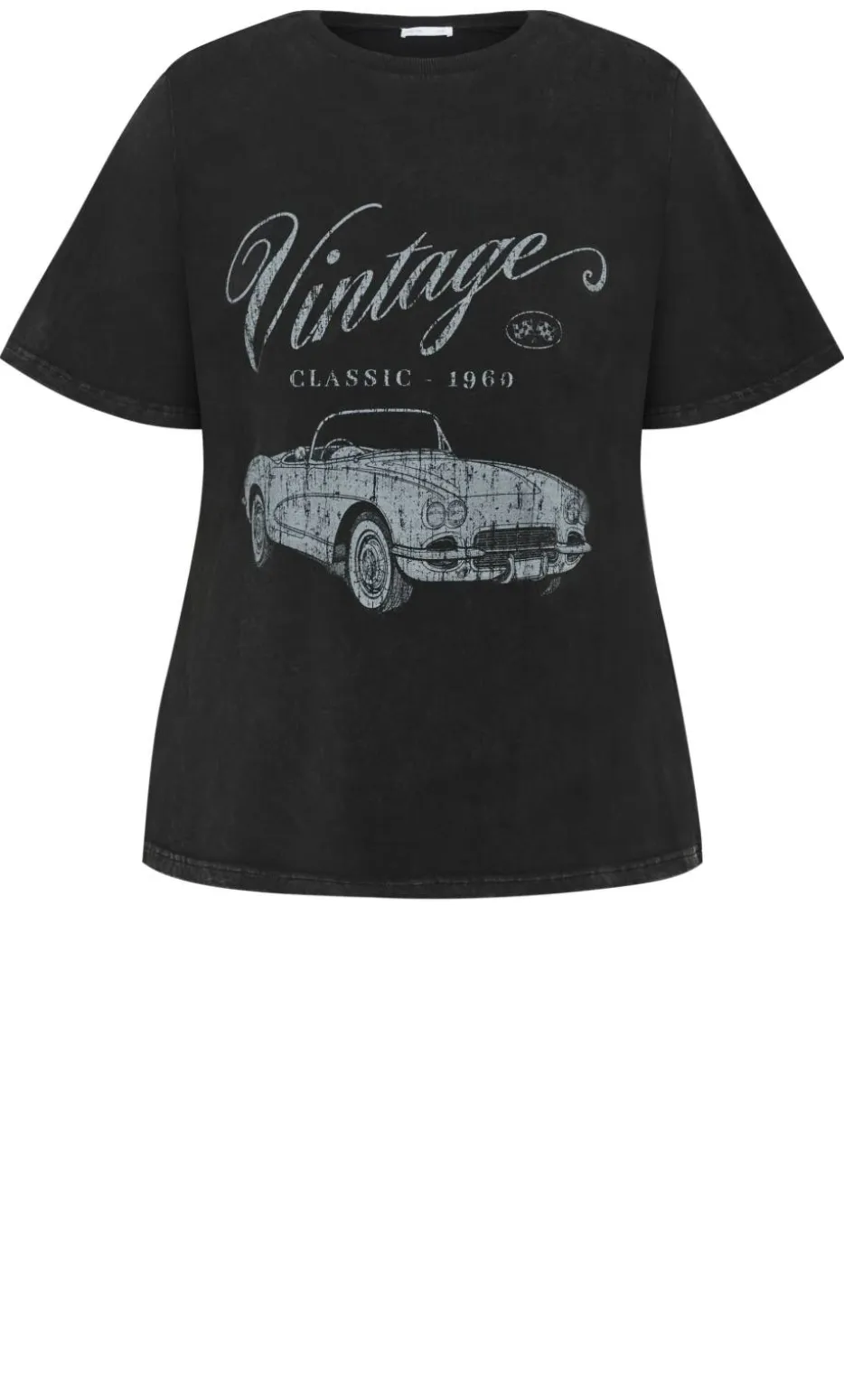 Vinyl Days Tee - black acid wash