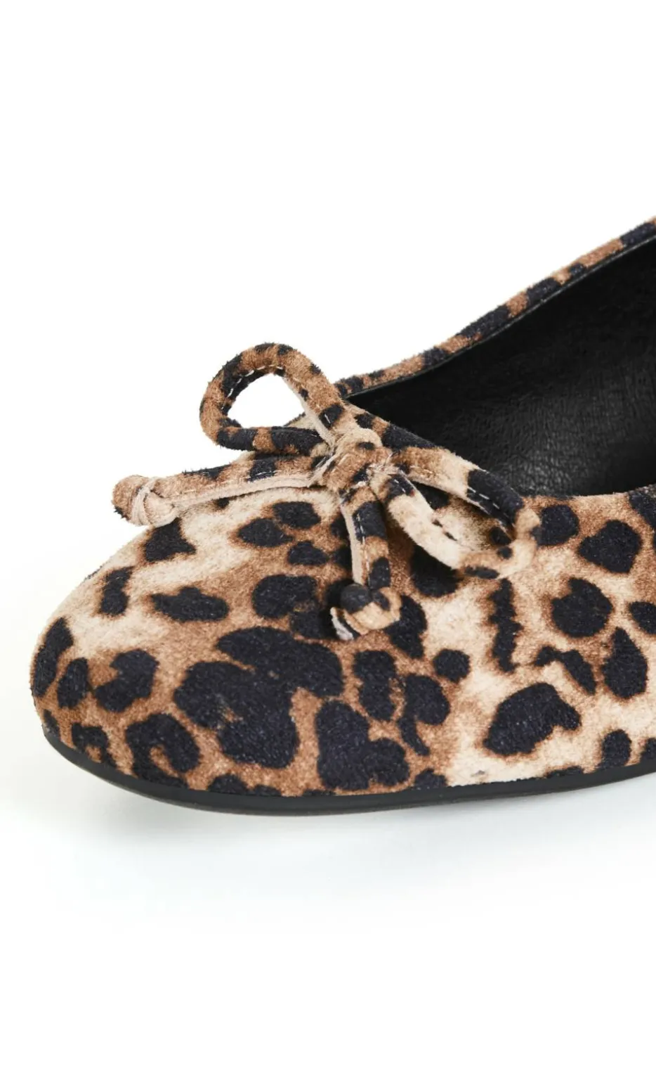 WIDE FIT Aria Leopard Ballet Flat - stone