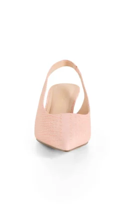 WIDE FIT Avani Slingback Heel - soft pink