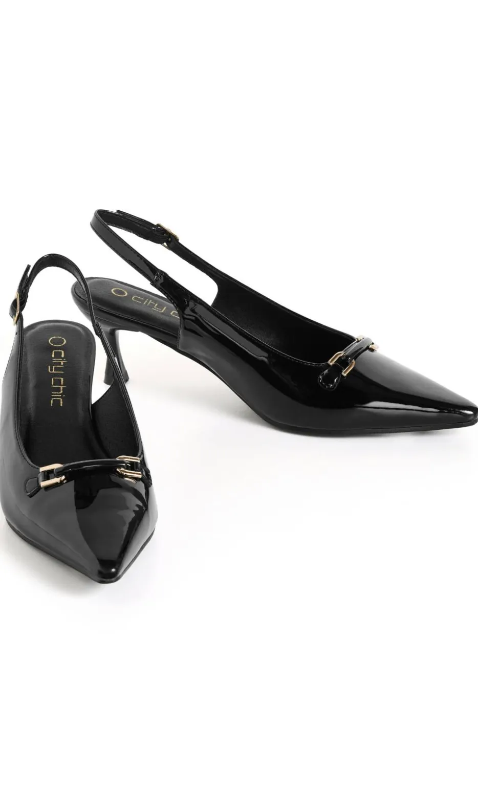 WIDE FIT Ayla Slingback Heel - black