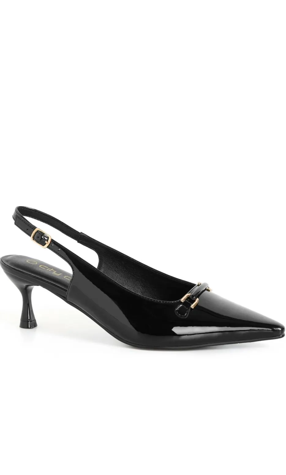 WIDE FIT Ayla Slingback Heel - black