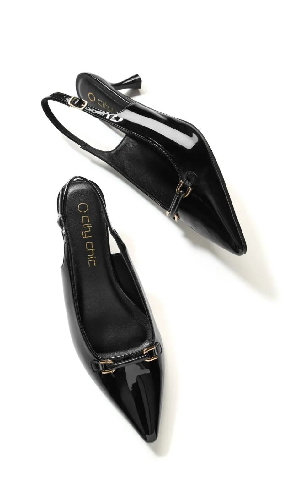 WIDE FIT Ayla Slingback Heel - black