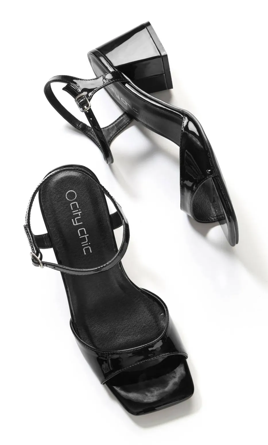 WIDE FIT Brooke Patent Heel - black