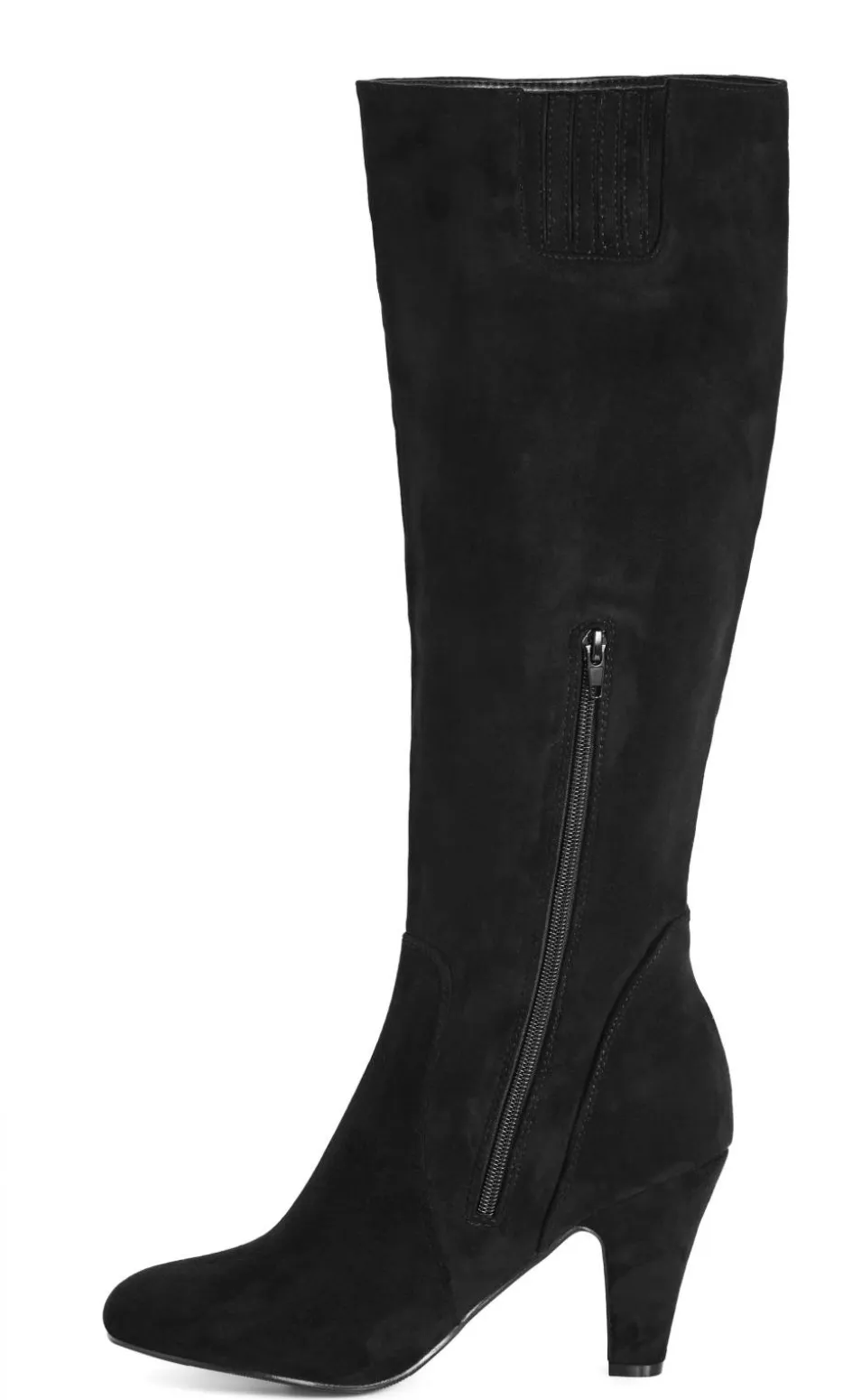 WIDE FIT Cassie Long Boot - black