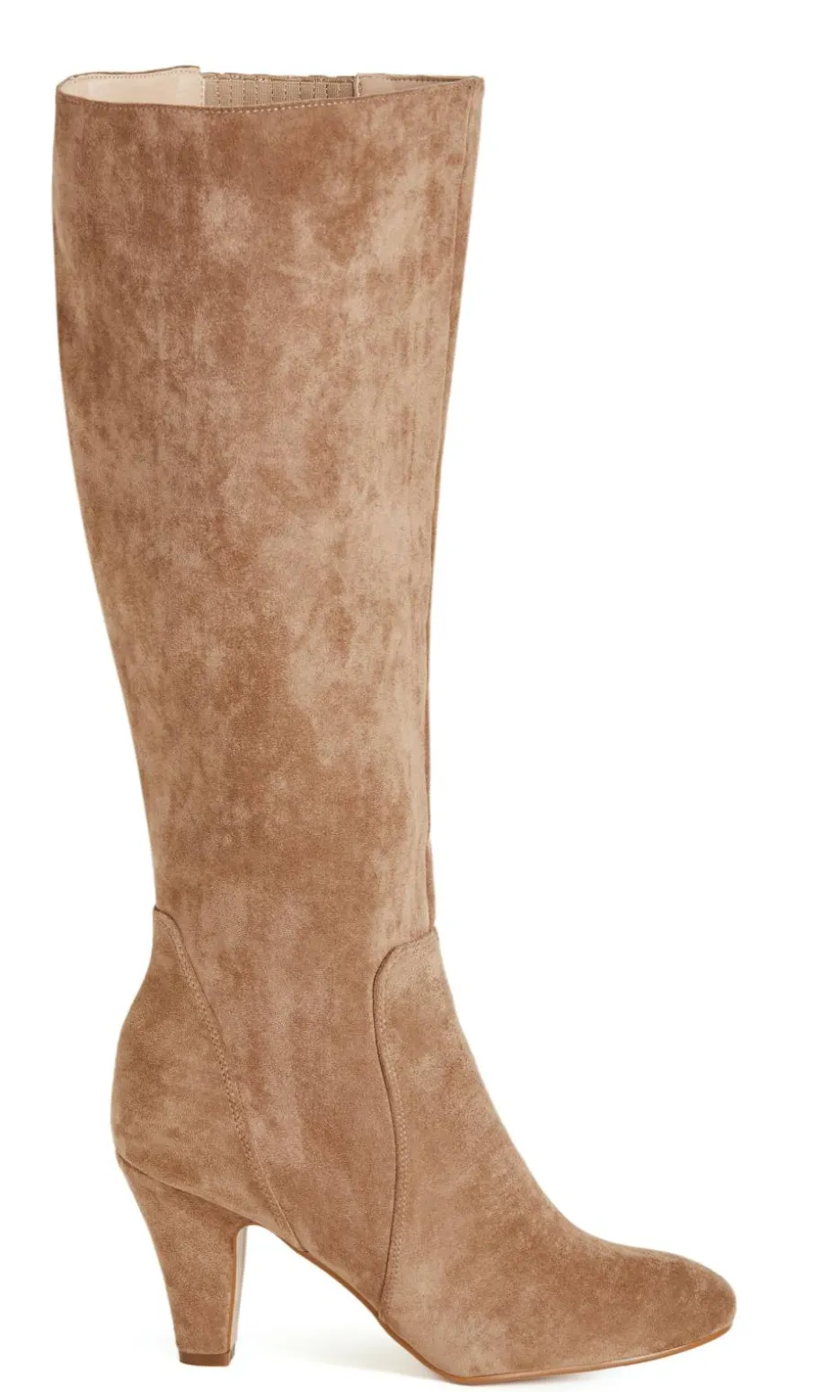 WIDE FIT Cassie Long Boot - taupe