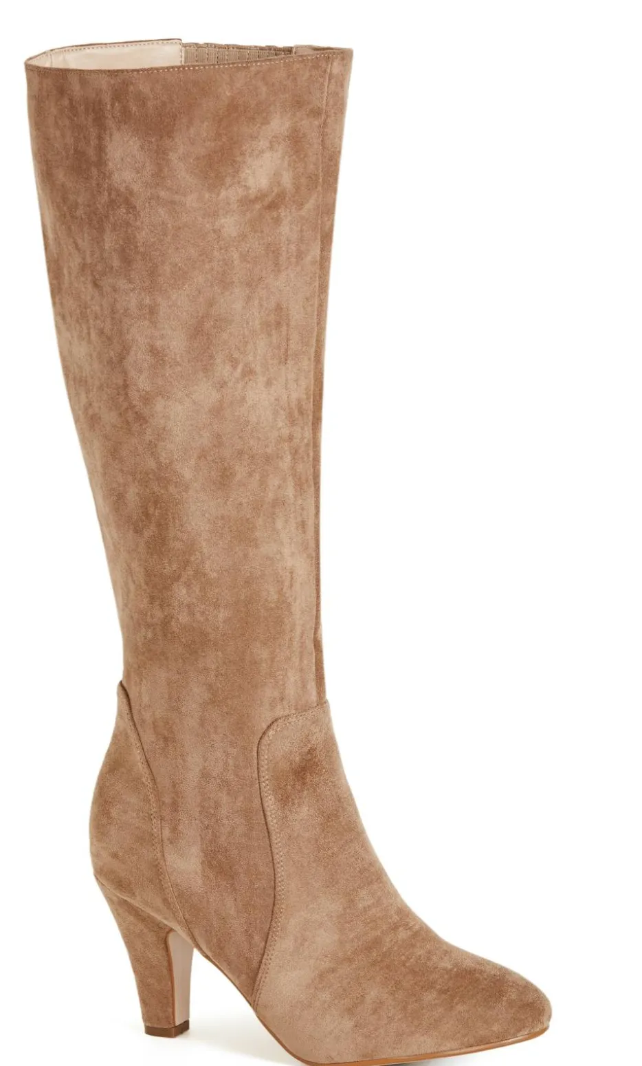 WIDE FIT Cassie Long Boot - taupe