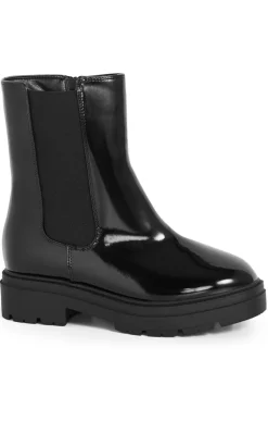 WIDE FIT Chelsea Ankle Boot - black