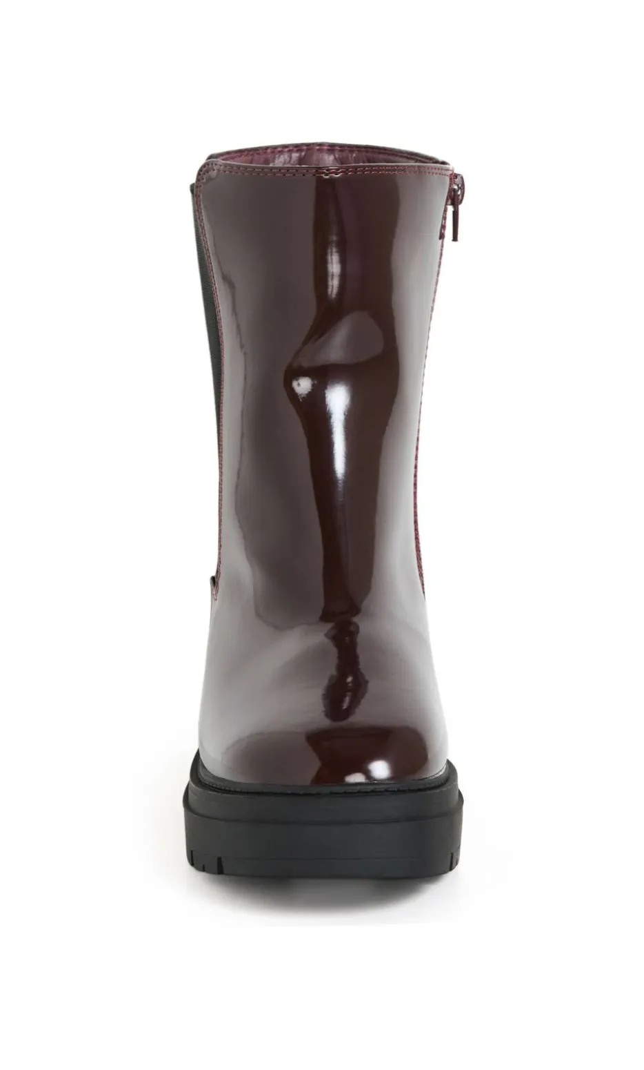 WIDE FIT Chelsea Ankle Boot - dark cherry