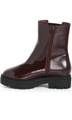 WIDE FIT Chelsea Ankle Boot - dark cherry