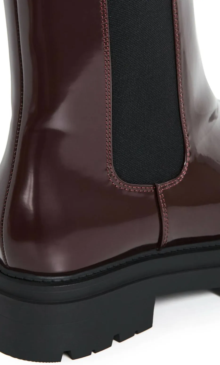 WIDE FIT Chelsea Ankle Boot - dark cherry