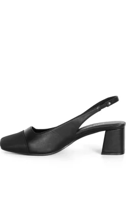 WIDE FIT Chelsea Slingback Heel - black