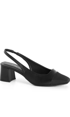WIDE FIT Chelsea Slingback Heel - black