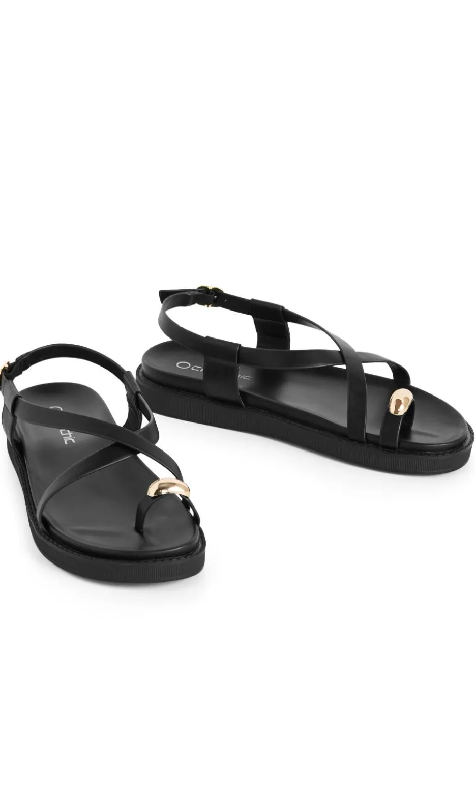 WIDE FIT Chloe Sandal - black