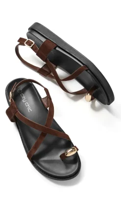 WIDE FIT Chloe Sandal - espresso