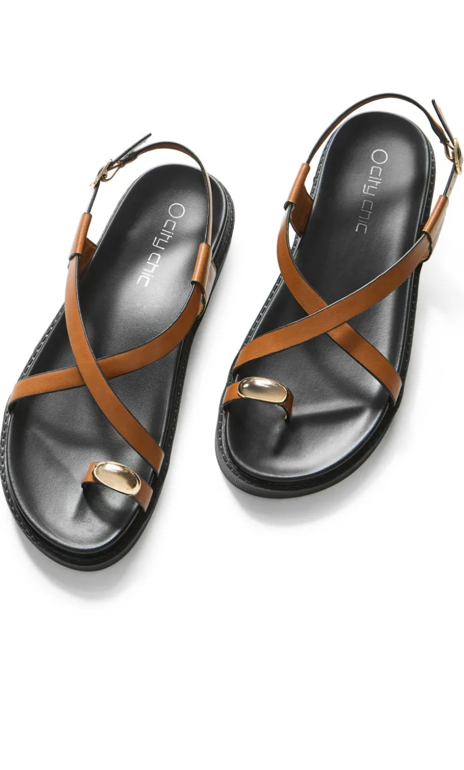 WIDE FIT Chloe Sandal - tan